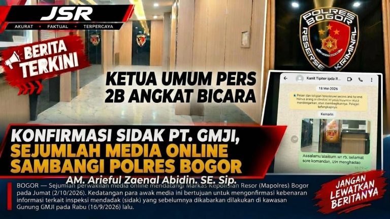 Konfirmasi Sidak Gunung GMJI, Sejumlah Media Online Sambangi Polres Bogor